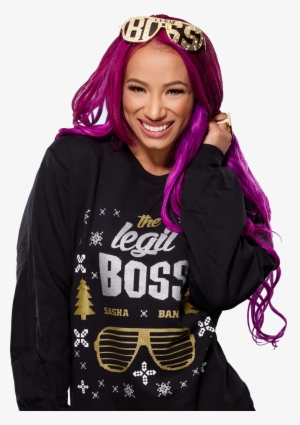 Christmas Sweater Png Sasha Banks Ugly Christmas Sweater - Sasha Banks Christmas Sweater