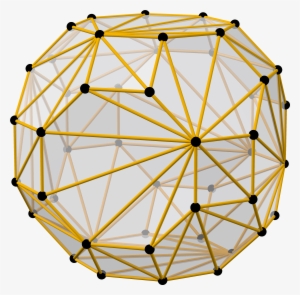 Truncated Cuboctahedron, Ball And Stick, Triangles - Paper Lantern