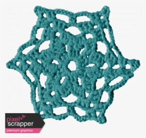 Frozen Crochet Snowflake - Digital Scrapbooking