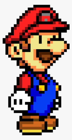 Paper Mario Pixel Art, N64, Wii, Wii U - Dessin Pixel Art Luigi