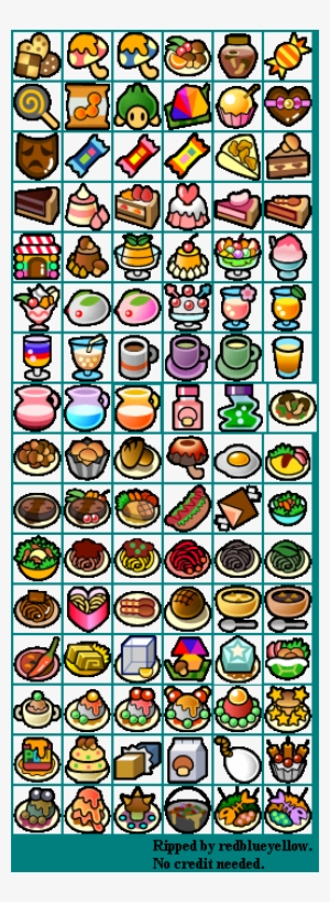 Paper Mario Food Sprites - 258x704 PNG Download - PNGkit