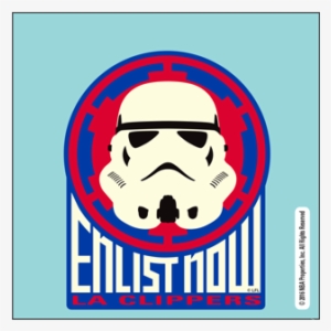 La Clippers Star Wars Storm Trooper Perf Cut Decal