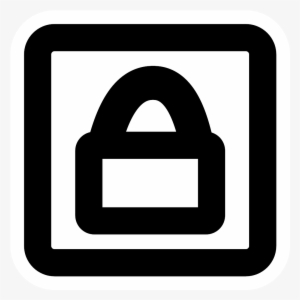 This Free Icons Png Design Of Mono Lock Overlay - Icon