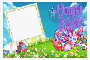 Easter Frames For Photoshop Free Png Image - Frame Happy Easter Png