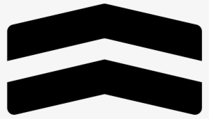 This Icon Represents Chevron, It Is Two Triangle Lines - Icon