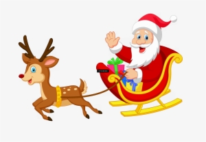 Santa Sleigh Holidays - Santa And Rudolph Sleigh
