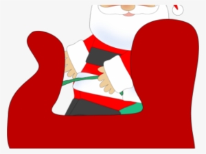 Santa In Sleigh Clipart