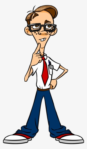 Ryan Thinking Over The Idea - Nerd Png