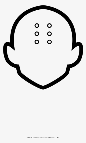 Krillin Coloring Page - Line Art