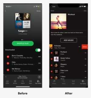 Artboard4 - Spotify Playlist Mobile Mockup