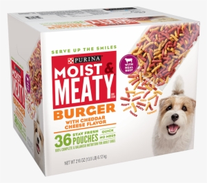 Roll Over Image To Zoom - Purina Moist & Meaty Burger With Cheddar Cheese