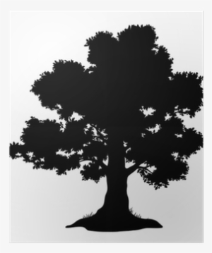 Oak Tree Vector Silhouette