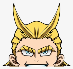 Image Of Prime All Might Peeker - Cartoon