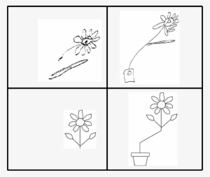 Unconnected Daisies (b) Commected Daisy - Drawing