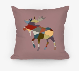 Geometric Moose Pillow - Halloween Puns
