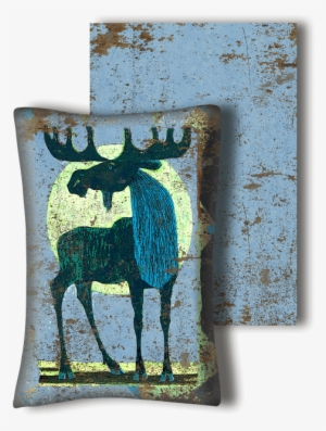 King Of The Mountain Bull Moose - King Of The Mountain Corrugated Metal Framed Art