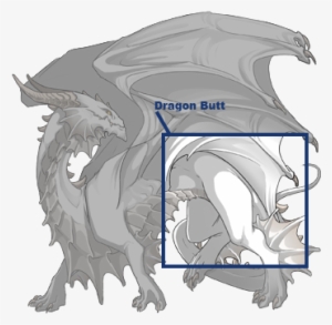 By 'butt' I Mean The General Rear-end Of Our Dragons - Portable Network Graphics