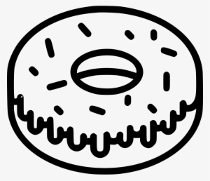 Png File Svg - Donut Clipart Black And White