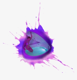 Blue Watercolor Splatter 1