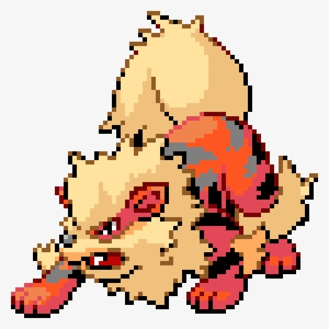 Arcanine - Pixel Art Grid Of Arcanine