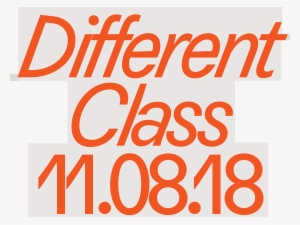 Different Class 2018 Is Yves Tumor, Liss, Oklou, Carla - Flyer