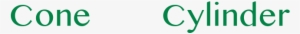 Geometry Same But Different Cone Vs Cylinder - Cylinder