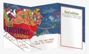 Christmas Wishes Tri-fold Greeting Card