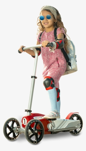 Modern Design - Scooter Kid Png