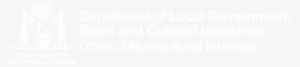 Department Of Local Government, Sport And Cultural - Web Logo Png White