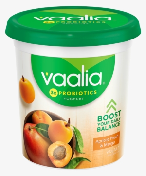 Vaalia Low Fat Apricot, Peach & Mango 900g - Vaalia Passionfruit Low Fat Yogurt