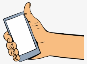 Mobile-hand - Cartoon