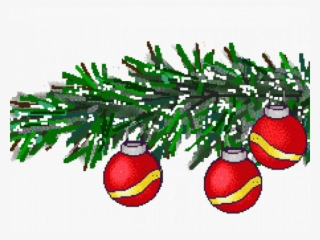 Christmas Ornament Clipart Pine Tree Branch - Clip Art