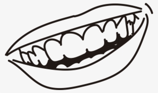 Running Skeleton Cliparts 24, Buy Clip Art - Mouth Png Black And White