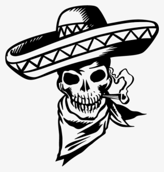 Cowboy Clipart Skeleton - Sticker Design For Motor