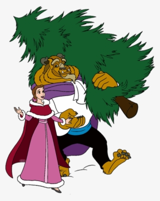 Beauty And The Beast Christmas Clip Art Disney Clip - Beauty And The Beast Xmas
