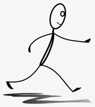 Girl Stick Figures 27, Buy Clip Art - Transparent Running Stick Figures