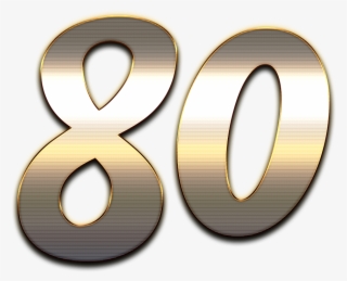 80 Number Wooden Png - 80 Png