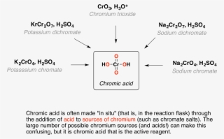 Chromic Acid, \ , Is A Strong Acid And Is A Reagent - Chromic Acid Oxidation