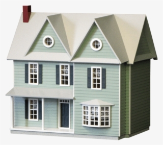 Country Farmhouse 1/2" Scale Milled Plywood Dollhouse - Dollhouse