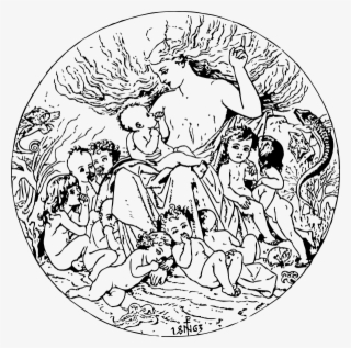 The Water Babies Svg Clip Arts 600 X 595 Px