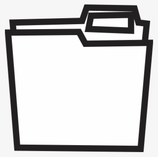 Folder Clipart Black And White - Black And White File Clipart