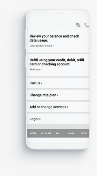 Current User Interface Of The T-mobile App - Iphone