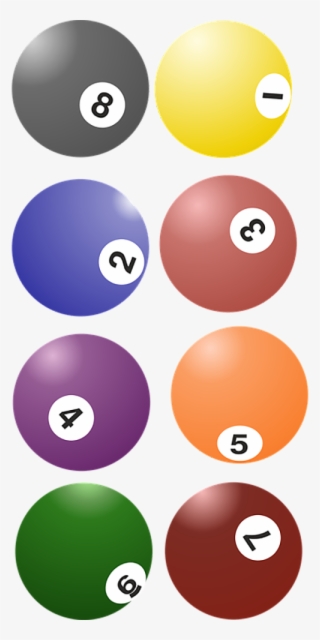 Billiard Balls Png Transparent Images - Bida Png