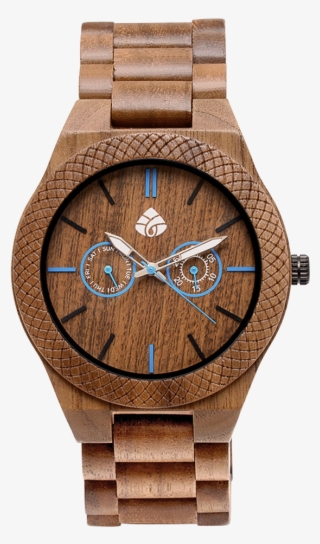 Leafwoods Juglan Nut Blue, Mens Wood Watch
