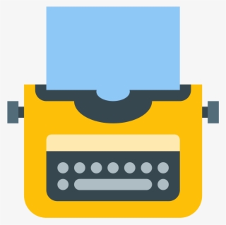Typewriter With Paper Icon - Maquina De Escribir Icono Png