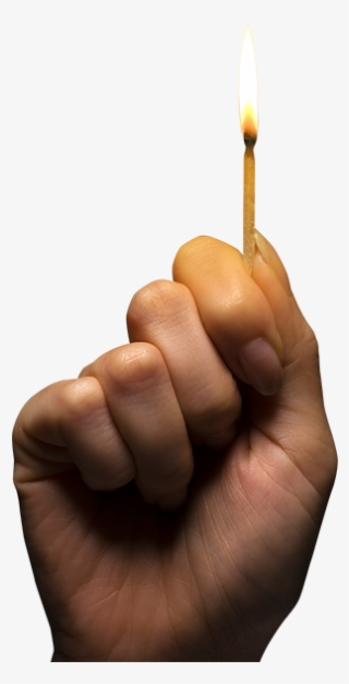 Hand With Match Png