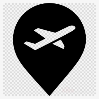 Airport Map Marker Icon Clipart Computer Icons - 8 Ball No Background