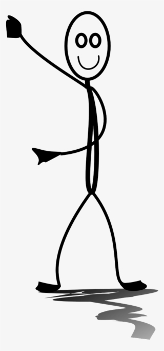 Stick Man Holding Paper