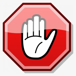 900px Stop Sign - Stop Hand