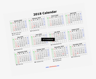 Calendar Holidays